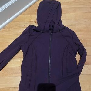 Purple lululemon fitted zip up